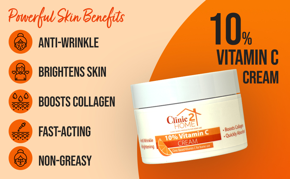 Clinic2Home 10% Vitamin C Cream 50g - Image 6